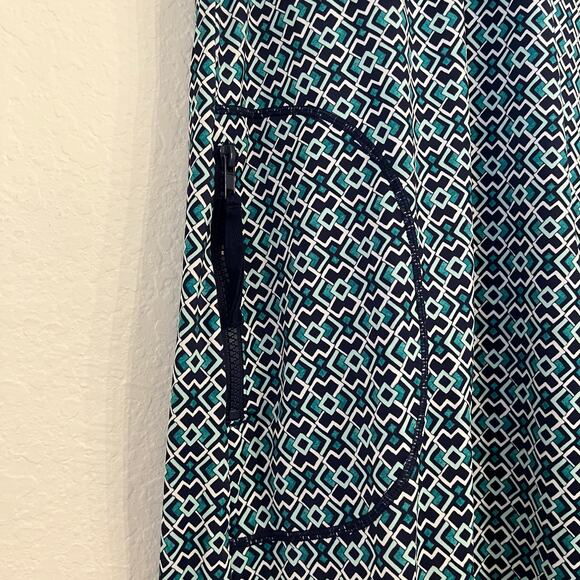 Tommy Bahama Island Active Dress Small Hooded Athletic Swim Coverup Geometric - Picture 2 of 10